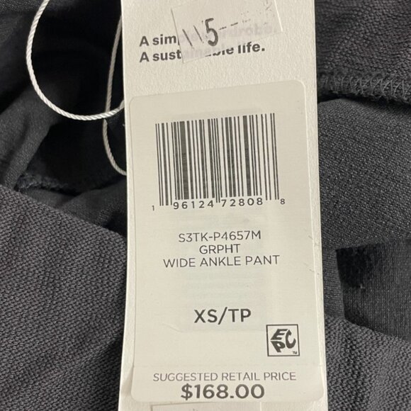 Eileen Fisher Womens Pants XS Wide leg Ankle Graphite Gray Stretch NWT - Picture 4 of 8
